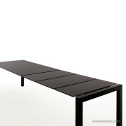 Table extérieur Sushi 12 extensible gris anthracite