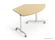 Table de réunion collection Tangup arc pliable sur roulette