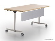 Table de réunion collection Tangup avec voile de fond métal