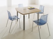 Table de réunion tonneau collection Tim'up chêne