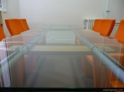 Table extensible en verre, collection Stilt