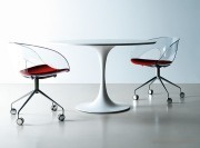 Table mdf laque mat blanc Kono
