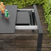 Détail rallonges table extérieur Sushi 12