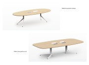 Table Usoa - pieds compas ou pieds en équerre 