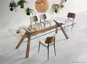 Table verre transparent Zeus