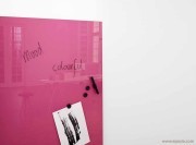 Tableau verre magnetique pop rose Mood Lintex