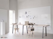 Tableaux Air Space, surface magnétique en céramique blanche