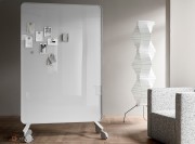 Tableau en verre double face Frame Mobile, cadre métal epoxy gris L.120 cm
