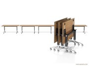 Table polyvalente Temo sur roulettes