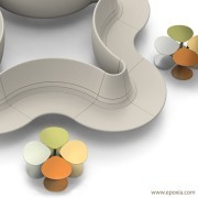 Tables d'appoints acier laqué Easyboy