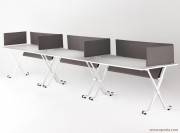 Tables Folio avec écrans séparateurs