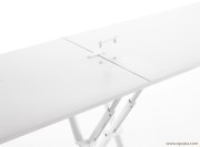 Tables Folio blanche finitions attache