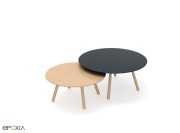 Tables basses Bondo pieds bois