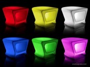 Tabouret/table basse lumineux