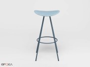 Tabouret de bar Coma 4L,  assise et piètements assortis