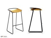 Tabouret de bar Monk, assise tissu