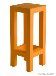 Tabouret de bar outdoor orange Jut
