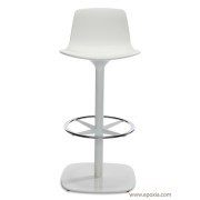 Tabouret de bar pivotant Lottus, pied tube