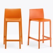 Tabourets de bar Volt 677 (hauteur d'assise 66 cm) coloris orange