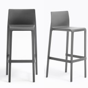 Tabouret Pedrali Volt 678 (hauteur d'assise 76 cm) coloris noir