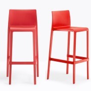 Tabouret empilable Volt 678 (hauteur d'assise 76 cm) coloris rouge