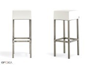 Tabouret Cube 1400 structure vernis transparent (soudures apparentes)