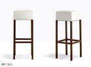 Tabouret Cube 1400 structure acier Corten (peinture type acier rouillé)