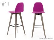 Chaise de bar Moods #11 tissu, H.82 cm