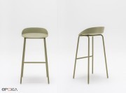 Tabouret haut Team, vert sauge