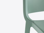 Détail des finitions tabouret Dome avec dossier