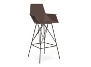 Tabouret de bar haut avec accoudoirs, collection Faz de Vondom.