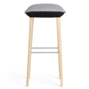 Tabouret de bar haut Soft tissu bicolore
