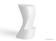 Tabouret de bar laqué blanc Noma