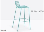 Tabouret de bar haut en métal, empilable Nolita 3658