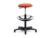 Tabouret assise rembourrée avec repose-pieds Tecnik
