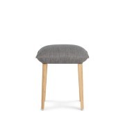 Tabouret tissu gris Soft