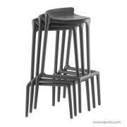 Tabourets de bar Happy empilables