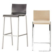 Tabourets de bar Kuadra ébénisterie