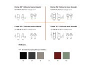 Tabourets Dome - Dimensions et coloris