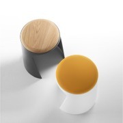 Tabouret plastique assise bois ou tapissée