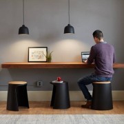 Tabourets assise bois design et indus Handy