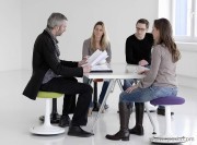 Siège réglable avec assise dynamique Ongo pour réunions informelles