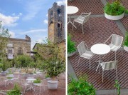 Terrasse italienne avec mobilier outdoor Pedrali