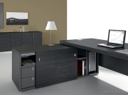 Bureau collection Titano détail desserte wengé