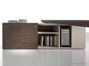Bureau collection Titano détail desserte ébène