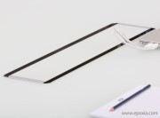 Top access verre dépoli sur table de réunion Unitable