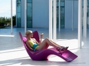 Bain de soleil Surf fushia laqué brillant