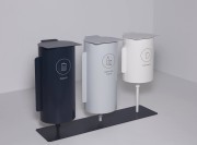 Trio de poubelles Birdie sur socle