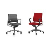 Fauteuil de travail Vintage 16V2, assise et dossier bas rembourrés