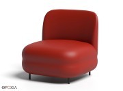 Fauteuil Vistas sur base métal, couleur Golden Gaten